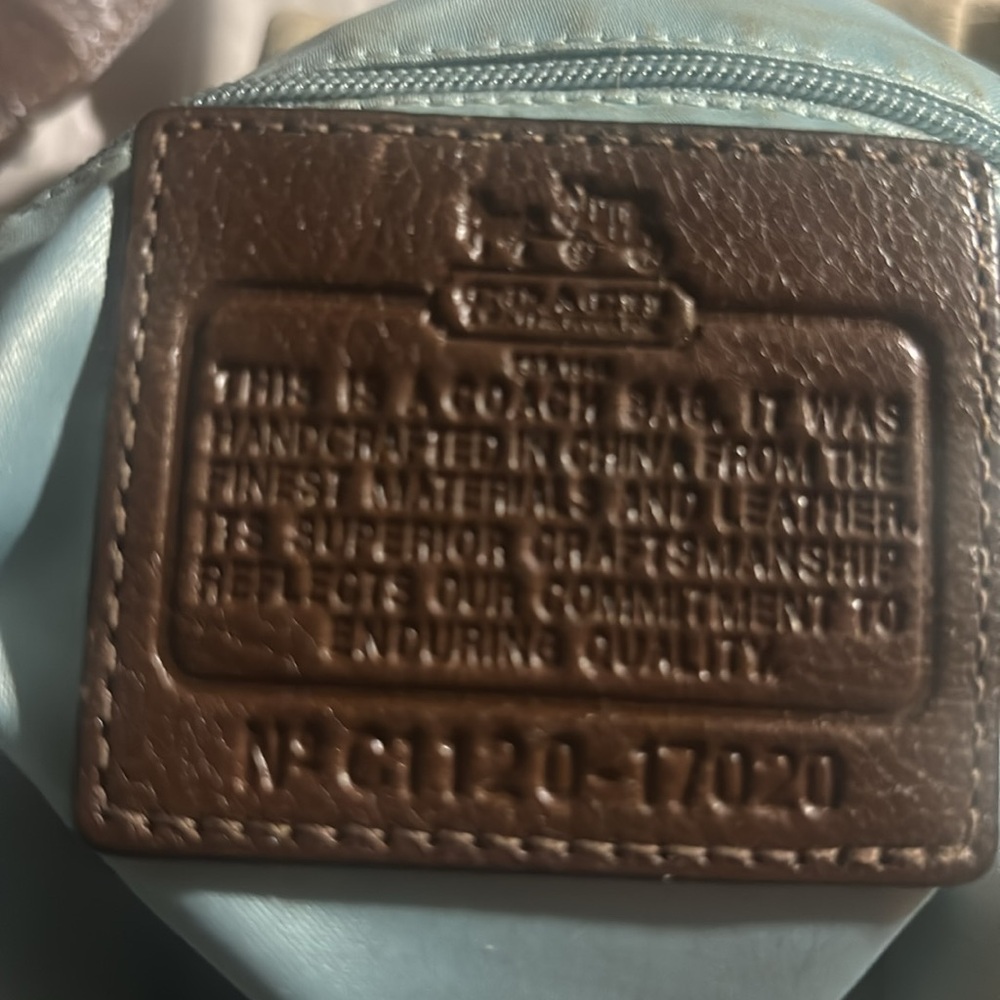Coach Cream and Brown Hobo Bag with Signature Design-Madison Maggie , clean - Picture 11 of 11